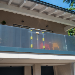 BalcoFlex con ringhiera in vetro