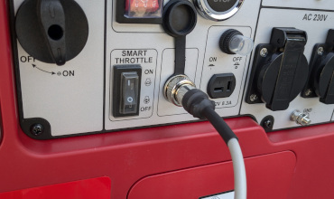 Connessione cavetto al gruppo elettrogeno