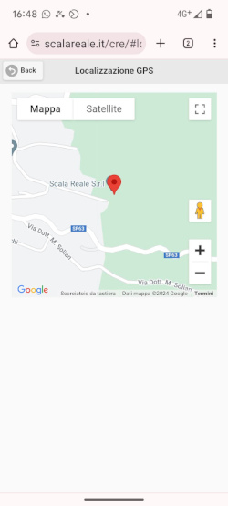 Localizzazione tramite mappa